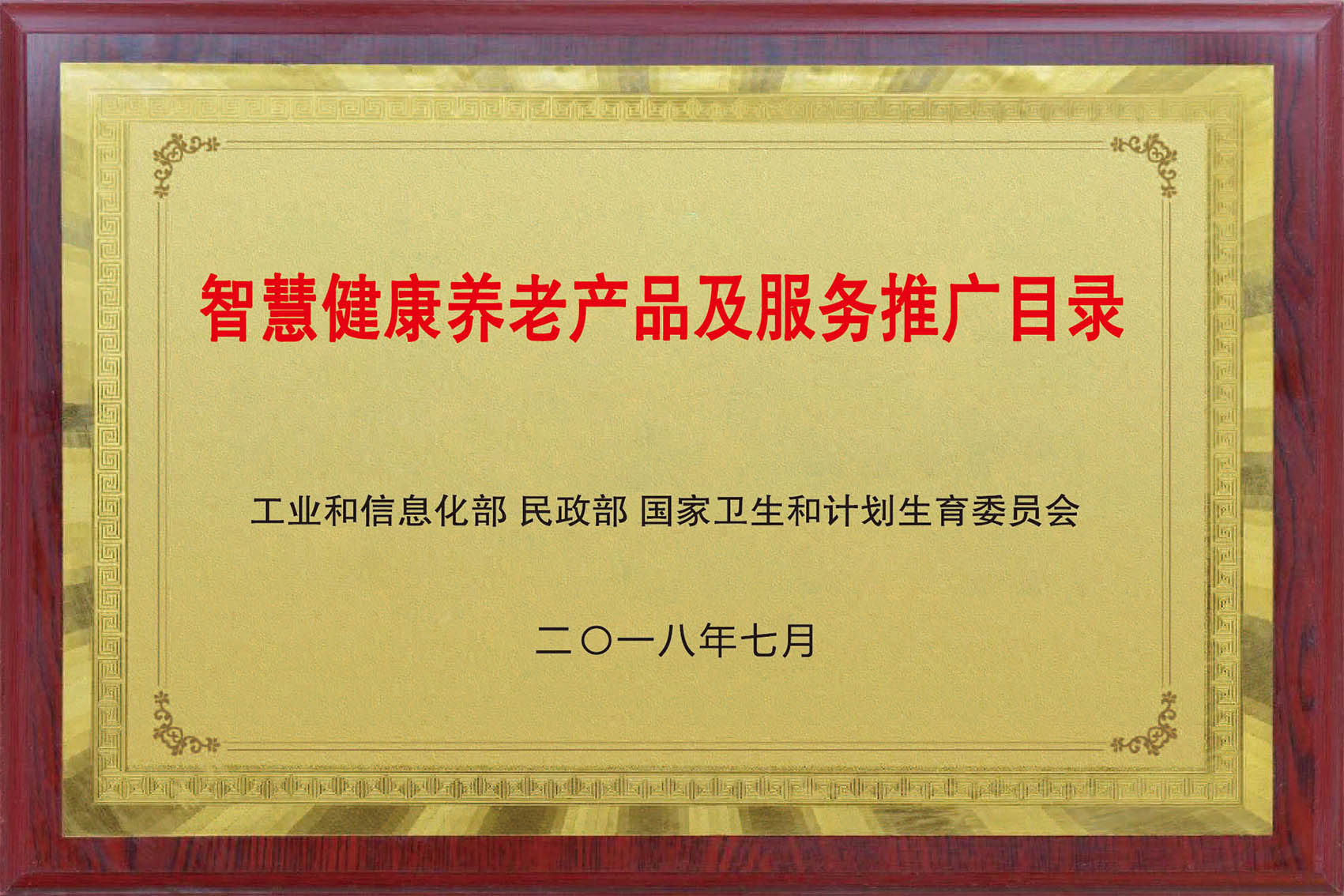 智慧康健养老产品及效劳推广目录