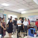 河东戋戋委书记李建成等向导冒雨到访0033990威尼斯智慧养老考察