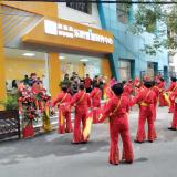 接待中宣部采访团莅临0033990威尼斯东亭社区相识智慧康养